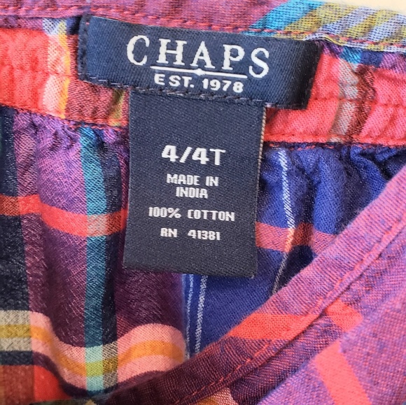 Chaps plaid dress size 4/4t - Picture 2 of 2